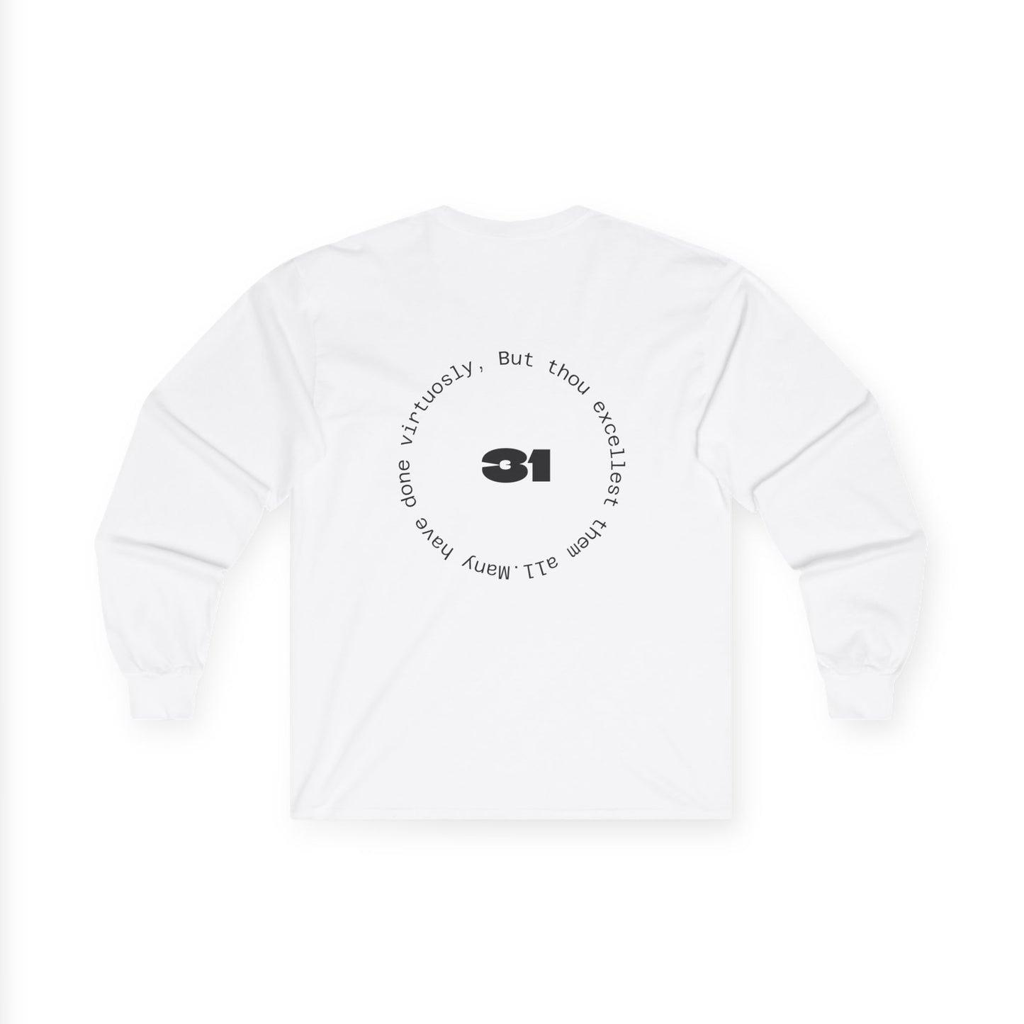 Proverbs 31 Life Long Sleeve Tee, Inspirational Cotton Shirt, Faith-Based Gift, Christian Apparel
