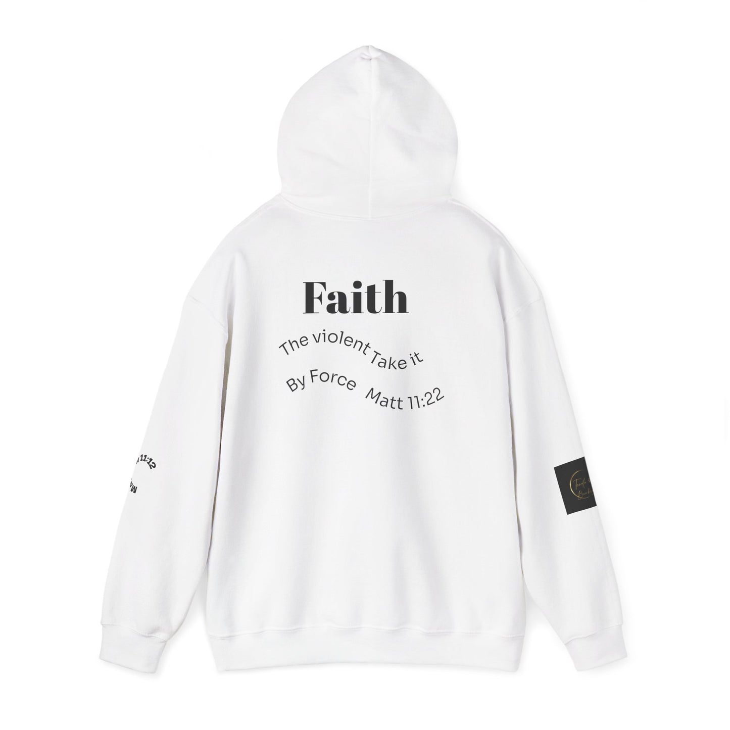 Faith Unisex Heavy Blend™ Hooded Sweatshirt, Inspirational Sweatshirt, Cozy Gift, Bible Verse Apparel, Everyday Comfort, Faith-Based Sweater