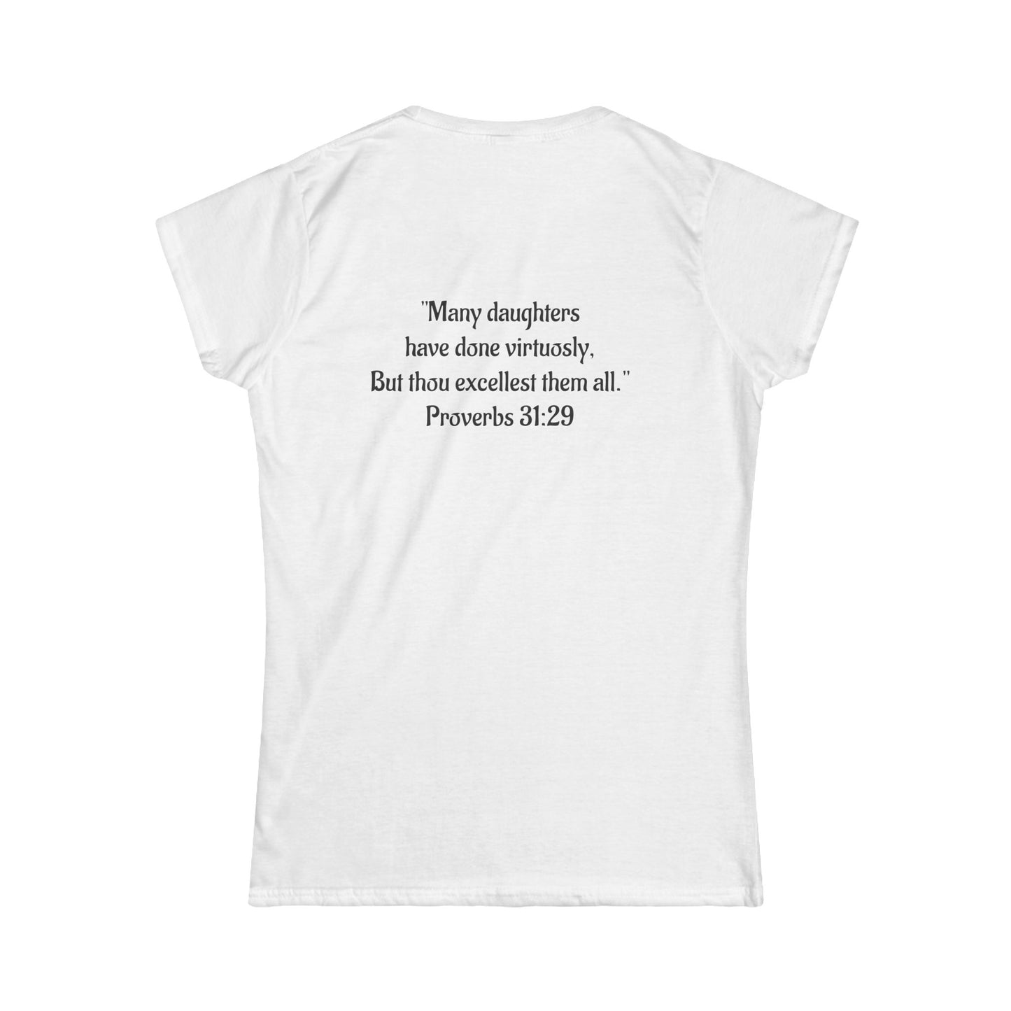 Proverbs 31 Women's Softstyle Tee, Inspirational Christian Shirt, Faith-Based Gift, Bible Verse Tee, Women’s Motivational Top