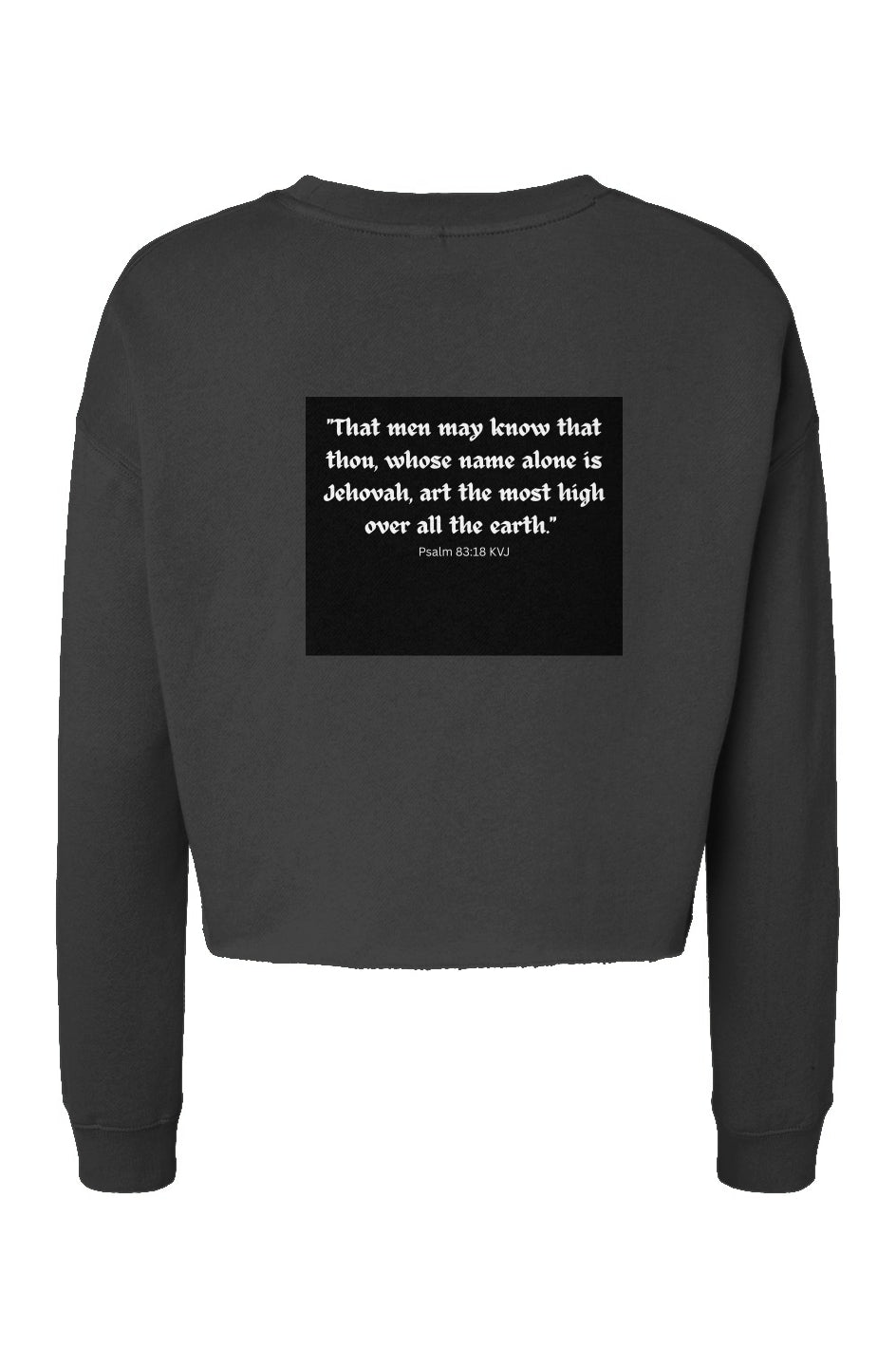 Lightweight Cropped Crew - PRAISE GOD