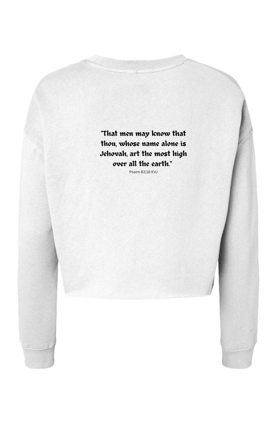 Lightweight Cropped Crew - PRAISE GOD Hoodie - Col