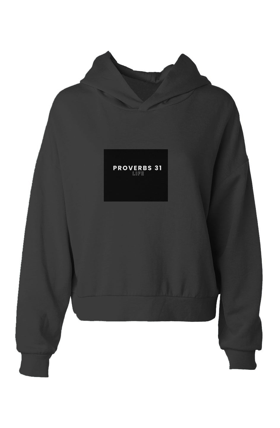 hip height hoodie - Proverbs 31 Life Kind (Black)