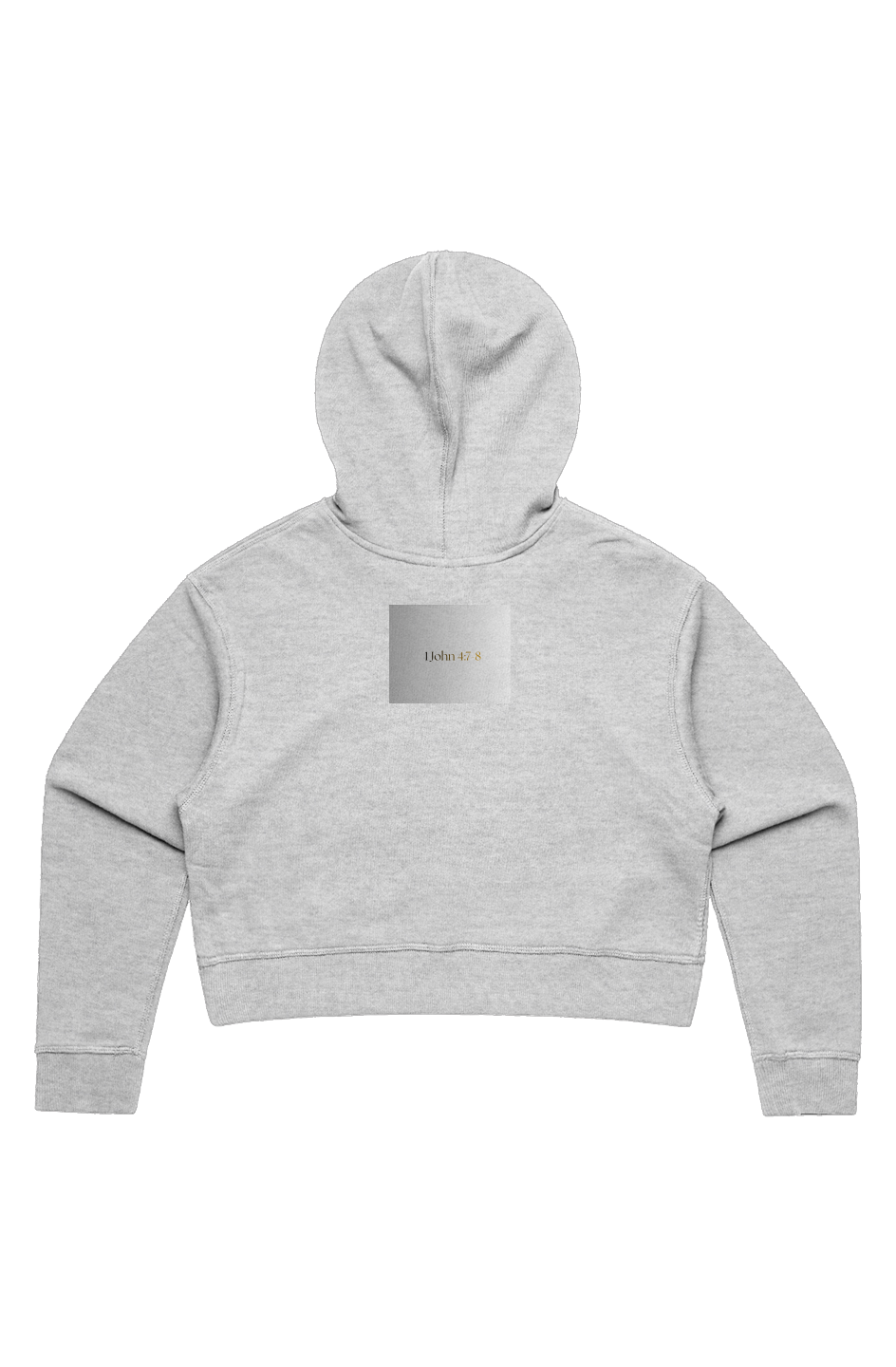 WO'S CROP HOOD - GOD IS LOVE - Grey