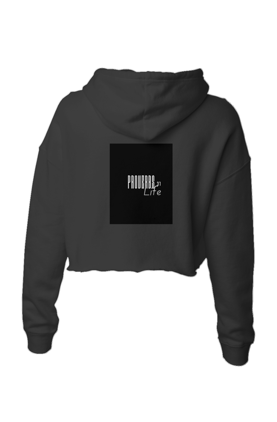 Exuberant Thoughts Proverbs 31 Life Lightweight Crop Hoodie