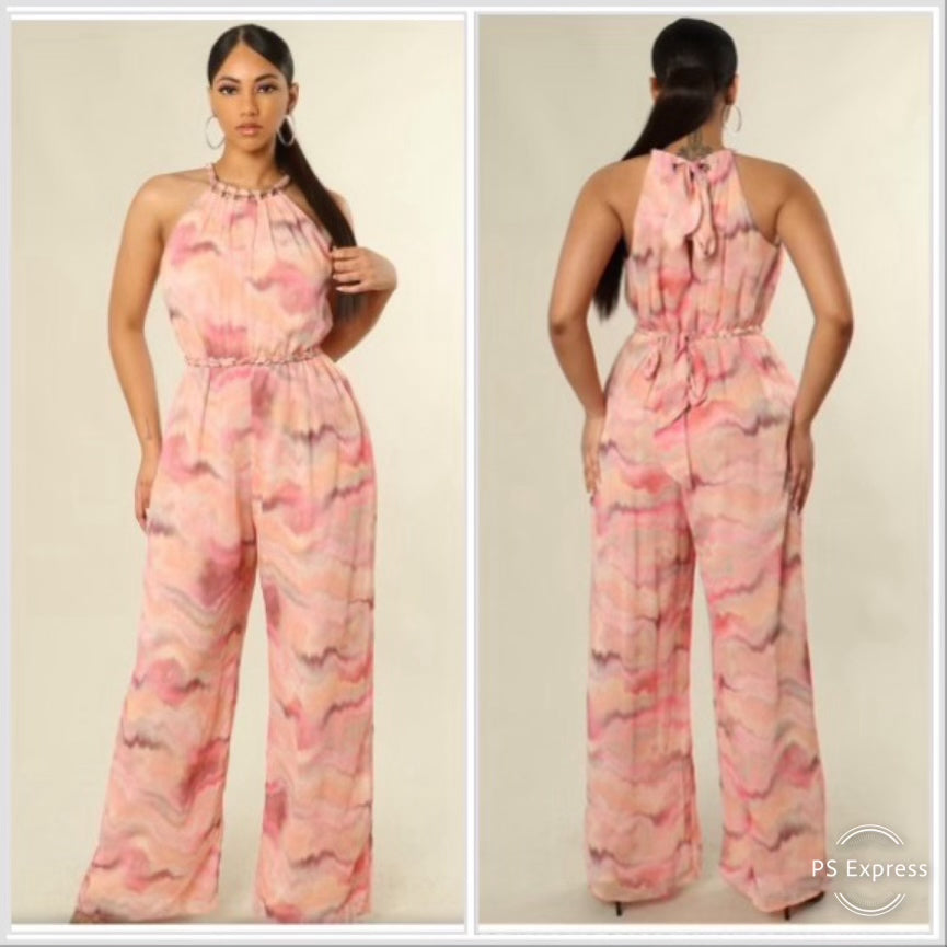 Pink Spring Jumpsuit