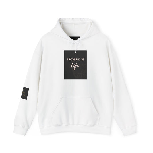 Proverbs 31 Inspirational Hoodie, Christian Sweatshirt, Faith-Based Gift, Women’s Empowerment Apparel, Cozy Outfit for Any Occasion