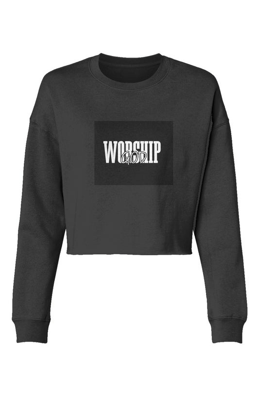 Lightweight Cropped Crew - PRAISE GOD 