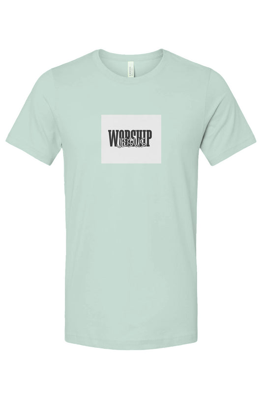 Unisex Jersey T-Shirt - WORSHIP JESUS 