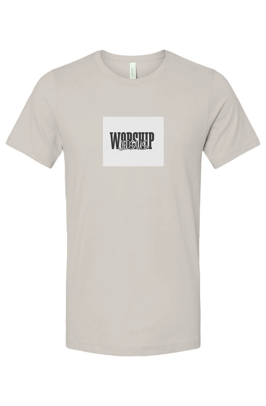 Unisex Jersey T-Shirt - WORSHIP JESUS 