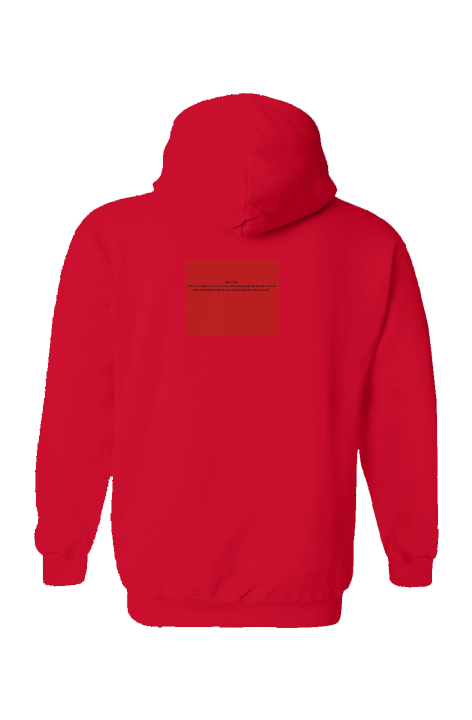 Unisex Gildan Hoodie WONDERFUL COUNSELOR - Red