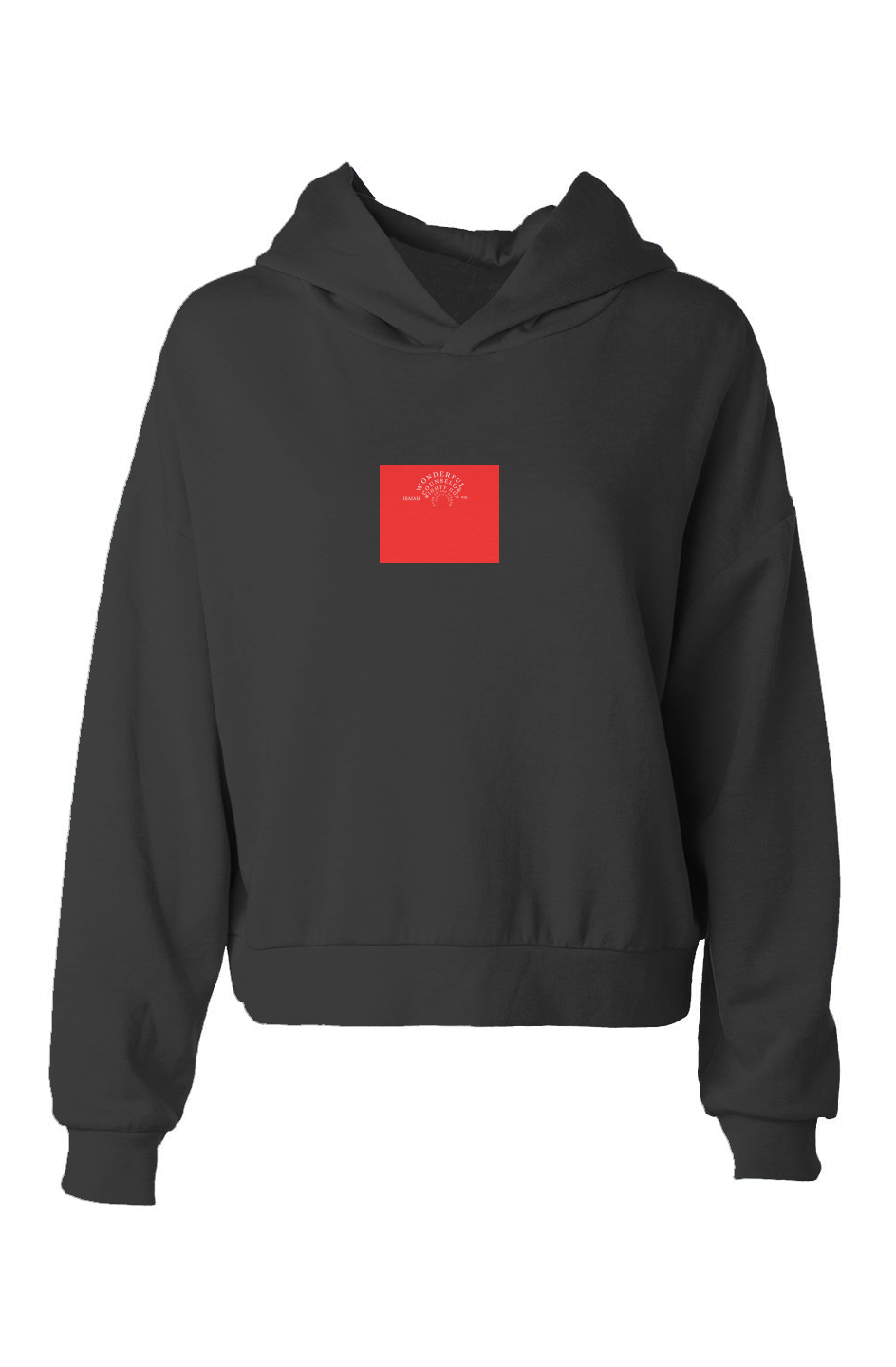 hip height hoodie WONDERFUL COUNSELOR - Black 