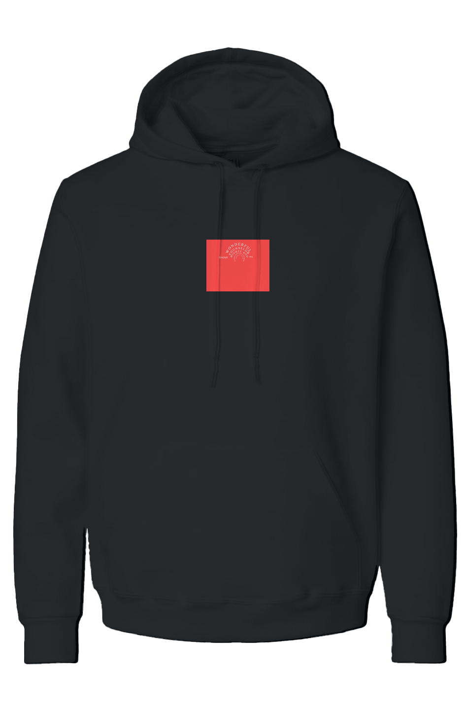 Eco Premium Blend Hood - WONDERFUL COUNSELOR - Bla