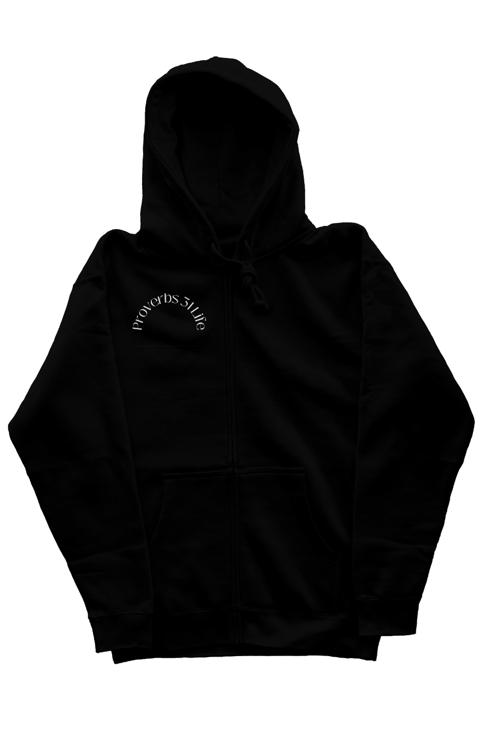 independent zip hoody - Proverbs 31 Life - Black 