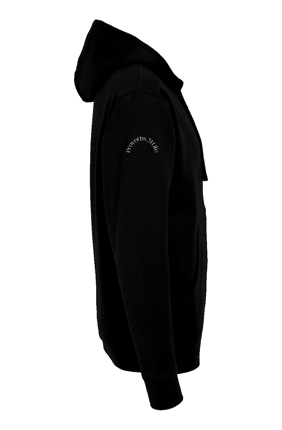independent zip hoody - Proverbs 31 Life - Black 