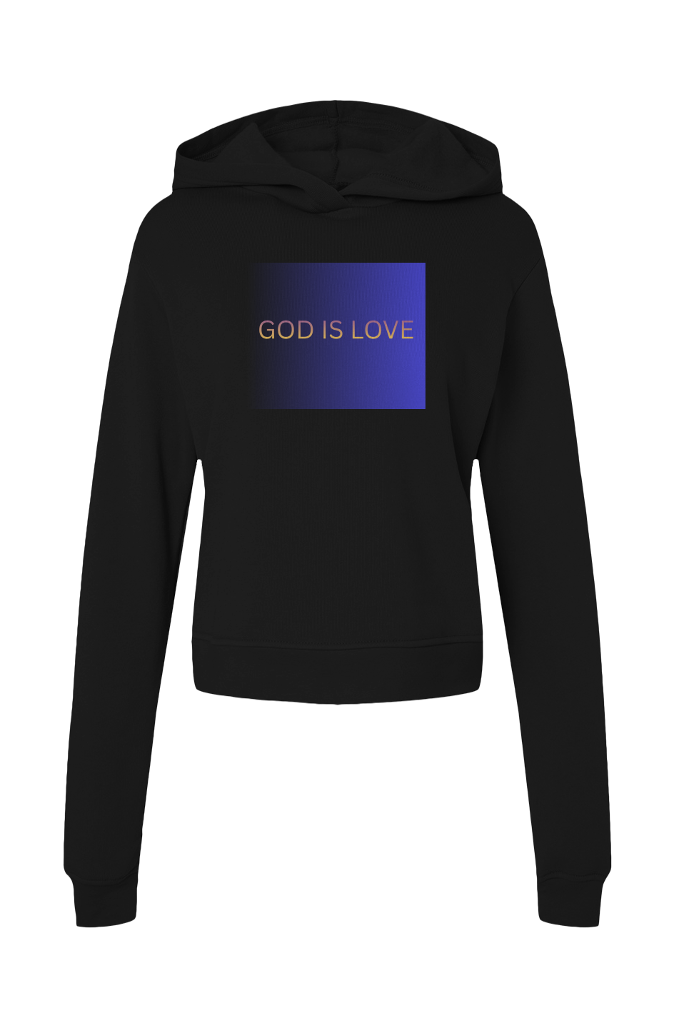 Womens Classic Hoodie Sweatshirt - GOD IS LOVE (Large Print)
