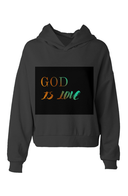 hip height hoodie - GOD IS LOVE + 1 John 4:7-8