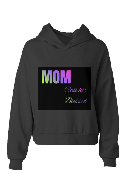 hip height hoodie - Call Her Blessed - Black