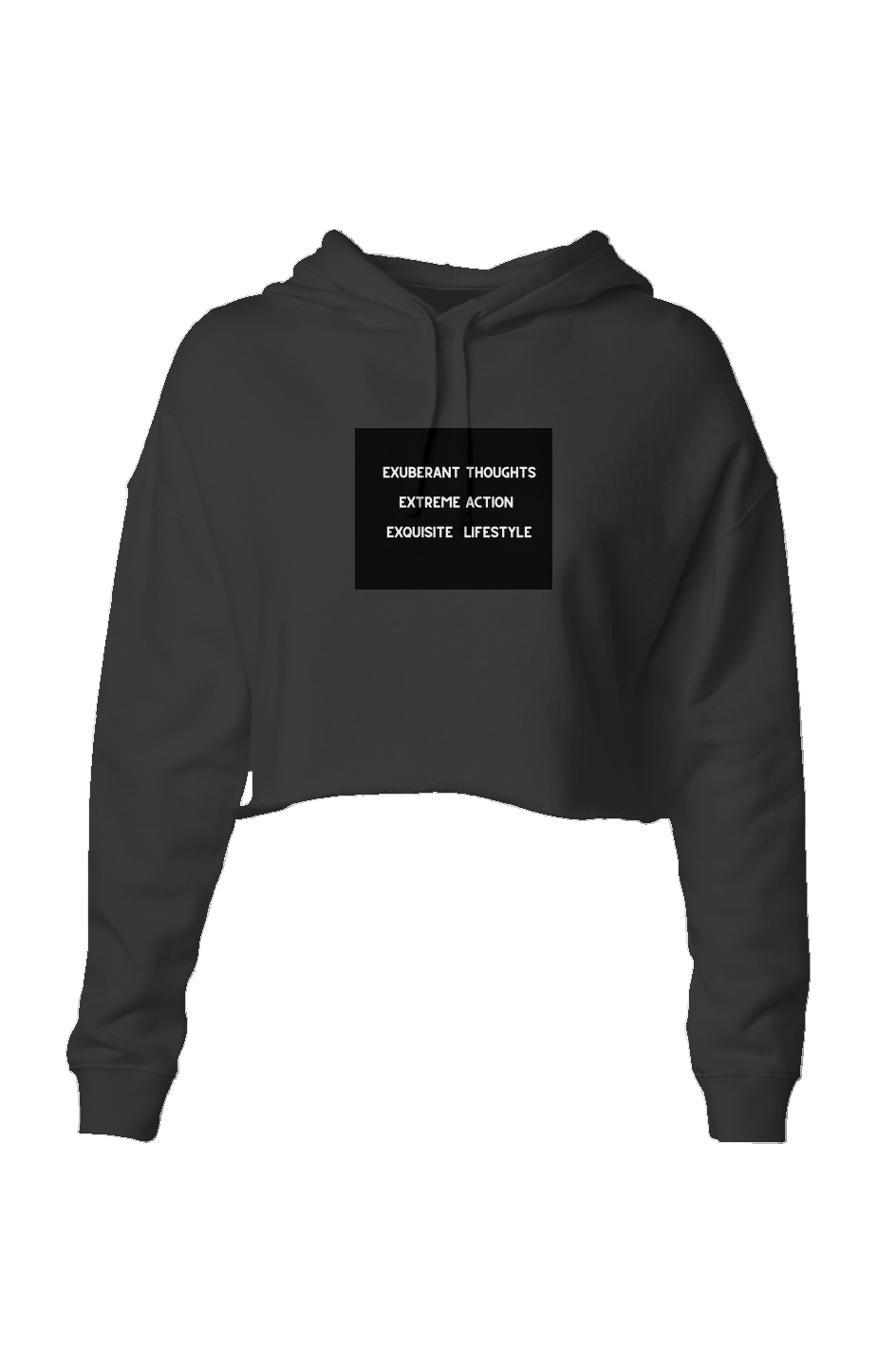 Exuberant Thoughts Proverbs 31 Life Lightweight Crop Hoodie
