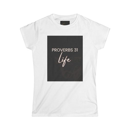 Proverbs 31 Life Women's Softstyle Tee - Empowering Faith Shirt, Inspirational Women's Top, Bible Verse Apparel, Christian Gift, [...]