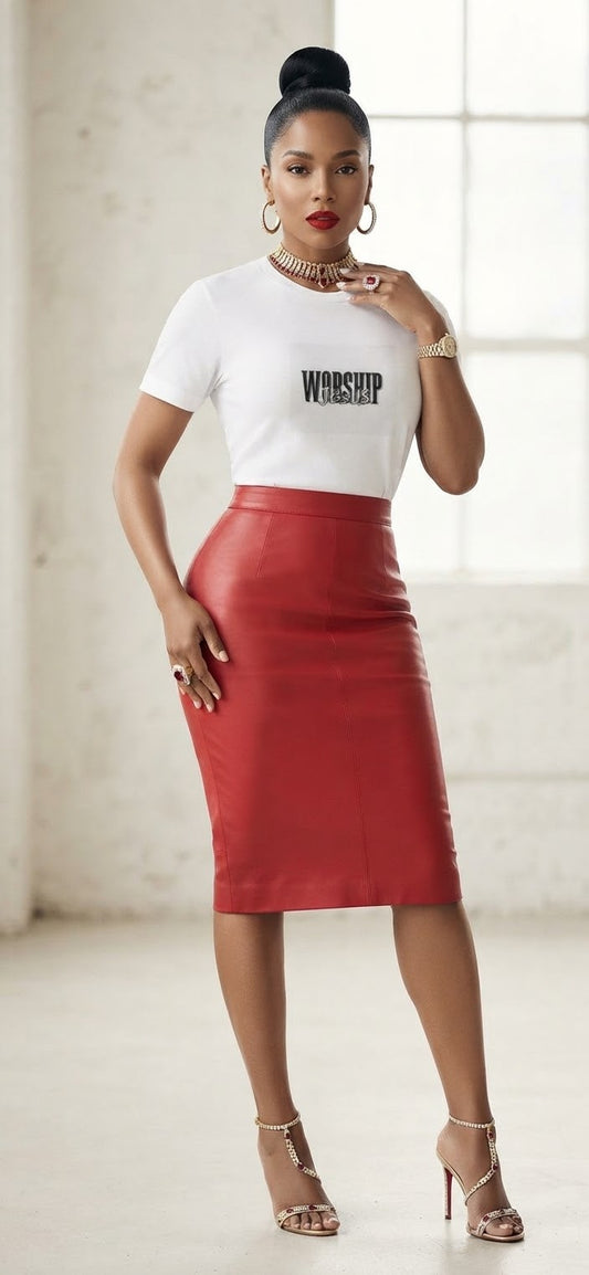 Unisex Jersey T-Shirt - WORSHIP JESUS